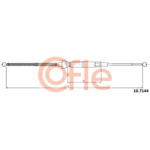 Cable Pull, parking brake COFLE 92.10.7144