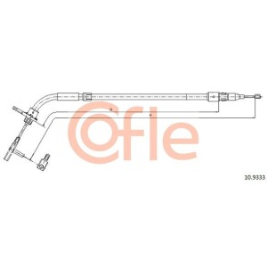 Cable Pull, parking brake COFLE 92.10.9333