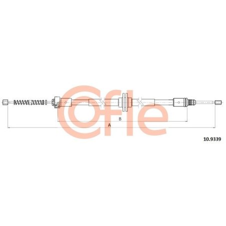 Cable Pull, parking brake COFLE 92.10.9339