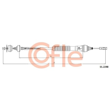 Cable Pull, clutch control COFLE 92.11.2248