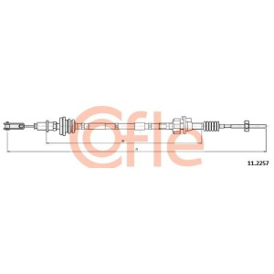 Cable Pull, clutch control COFLE 92.11.2257