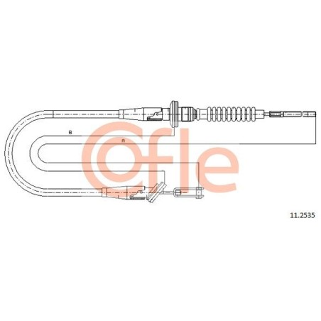 Cable Pull, clutch control COFLE 92.11.2535