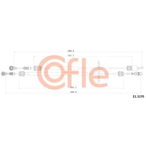 Cable Pull, manual transmission COFLE 92.11.3270