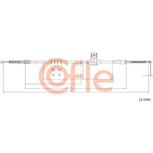 Ντίζα, φρένο ακινητοποίησης COFLE 92.11.5343