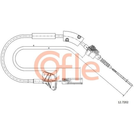 Cable Pull, clutch control COFLE 92.12.7202