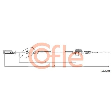 Cable Pull, clutch control COFLE 92.12.7206