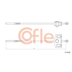 Cable Pull, parking brake COFLE 92.17.0324