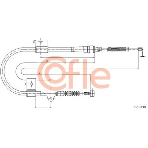 Ντίζα, φρένο ακινητοποίησης COFLE 92.17.0338