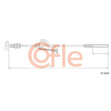 Cable Pull, parking brake COFLE 92.17.1423