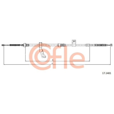 Cable Pull, parking brake COFLE 92.17.1481