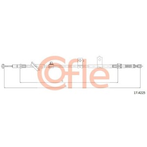 Ντίζα, φρένο ακινητοποίησης COFLE 92.17.4225