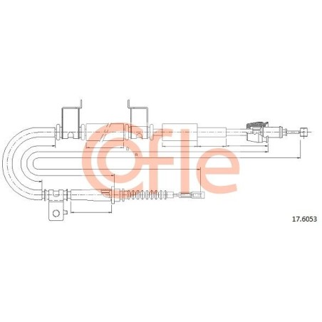 Ντίζα, φρένο ακινητοποίησης COFLE 92.17.6053