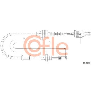 Cable Pull, clutch control COFLE 92.18.0072