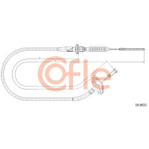 Cable Pull, clutch control COFLE 92.18.6021