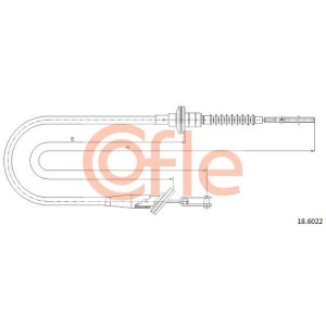 Cable Pull, clutch control COFLE 92.18.6022