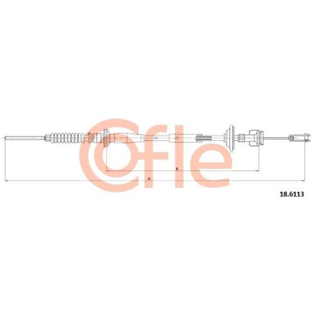 Cable Pull, clutch control COFLE 92.18.6113