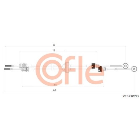 Cable Pull, manual transmission COFLE 92.2CB.OP013