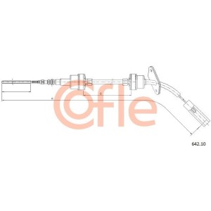 Cable Pull, clutch control COFLE 92.642.10