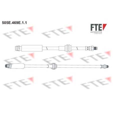 Ελαστικός σωλήνας φρένων FTE 9240724