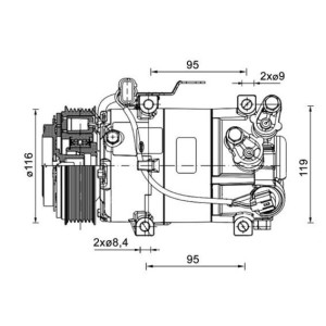 Compressor, air conditioning MAHLE ACP1460000P