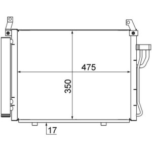 Condenser, air conditioning MAHLE AC17000S