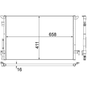 Condenser, air conditioning MAHLE AC294000S