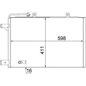 Condenser, air conditioning MAHLE AC370000S