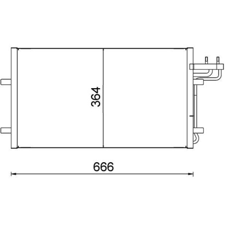 Συμπυκνωτής, σύστ. κλιματισμού MAHLE AC374000S