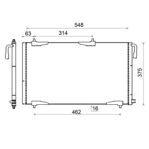Condenser, air conditioning MAHLE AC501000S