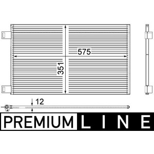 Condenser, air conditioning MAHLE AC569000P