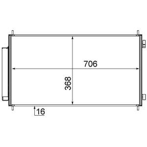 Condenser, air conditioning MAHLE AC719000S