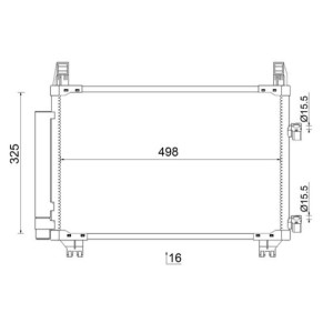 Condenser, air conditioning MAHLE AC793000S