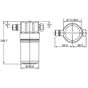 Dryer, air conditioning MAHLE AD36000S