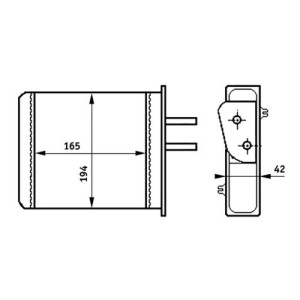 Heat Exchanger, interior heating MAHLE AH159000S