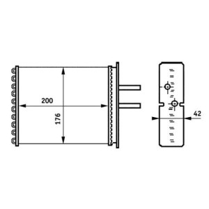Heat Exchanger, interior heating MAHLE AH161000S