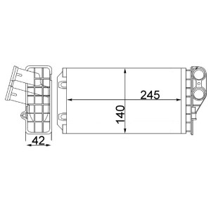 Heat Exchanger, interior heating MAHLE AH82000S