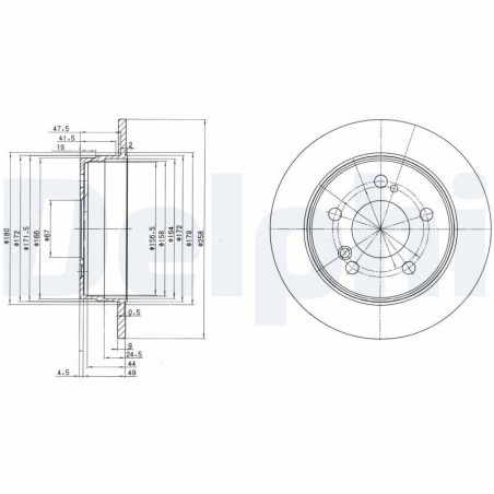 Brake Disc DELPHI BG2291