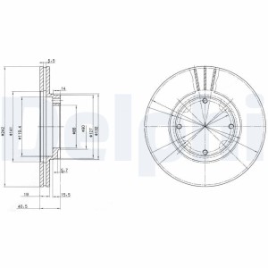 Brake Disc DELPHI BG2394