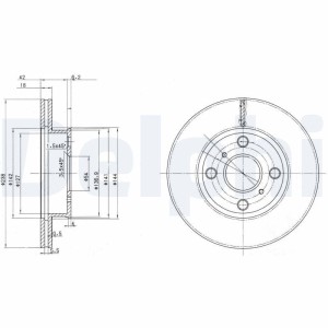 Brake Disc DELPHI BG2424