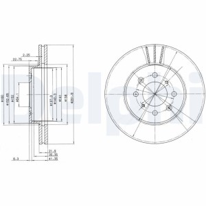 Brake Disc DELPHI BG2615