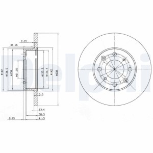 Brake Disc DELPHI BG2616