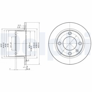 Brake Disc DELPHI BG2691