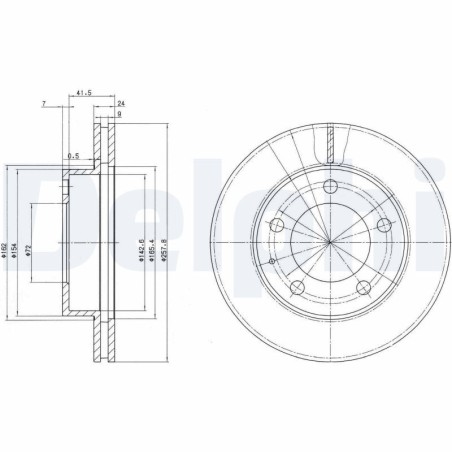 Brake Disc DELPHI BG2779