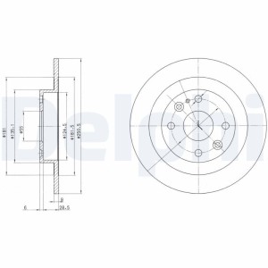 Brake Disc DELPHI BG2805