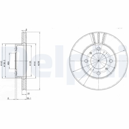 Δισκόπλακα DELPHI BG2810