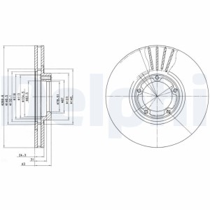 Brake Disc DELPHI BG3366