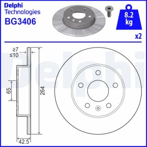 Δισκόπλακα DELPHI BG3406