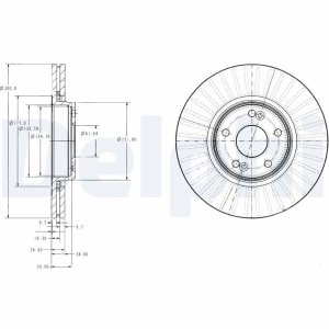 Δισκόπλακα DELPHI BG3688