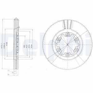 Brake Disc DELPHI BG3809