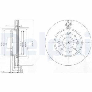 Brake Disc DELPHI BG3839